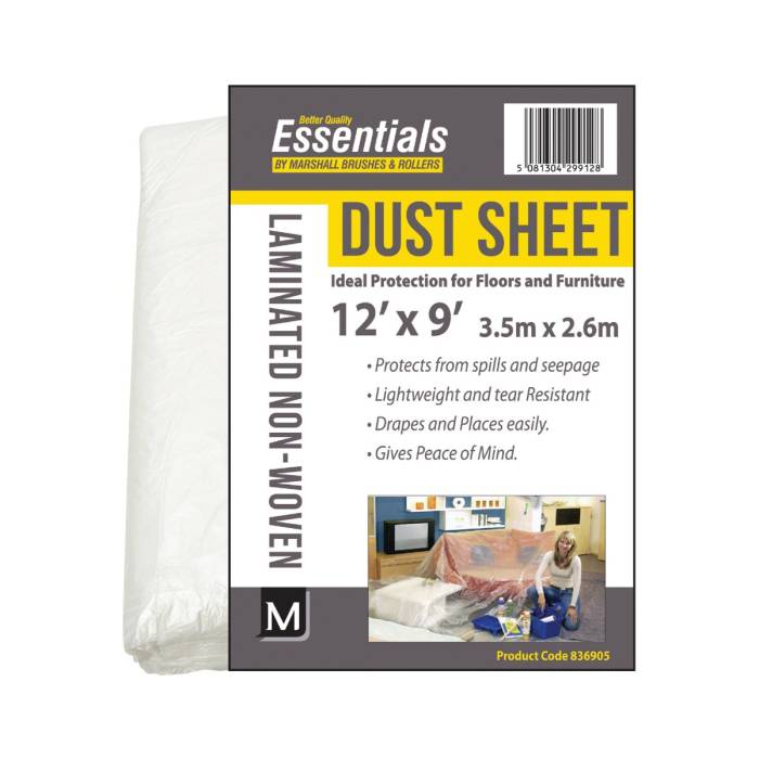 BQE Laminated Cover Sheet 12' x 9'