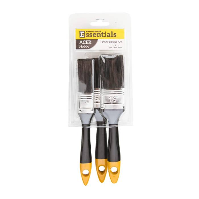 Acer Hobby 3 Pc Brush Pack