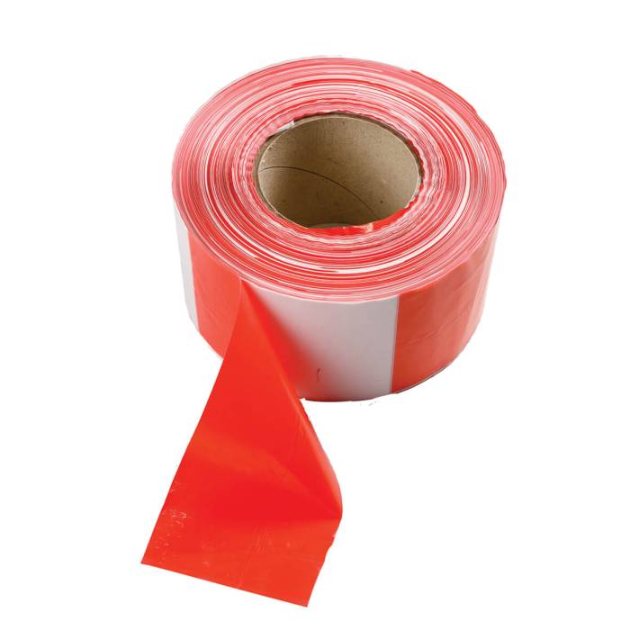Red / White Non adhesive warning Tape