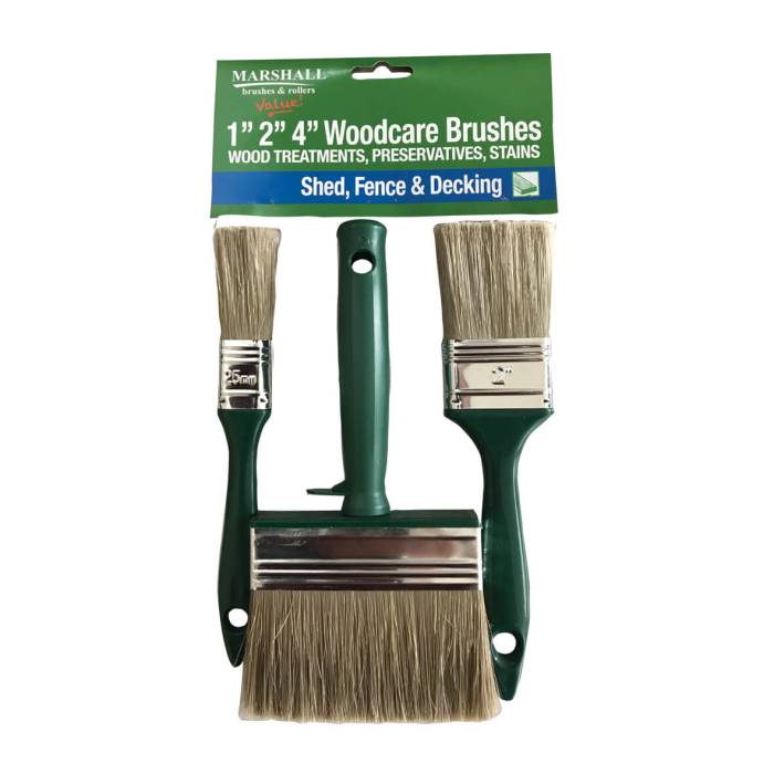 Woodcare 3 Pc Brush Pack